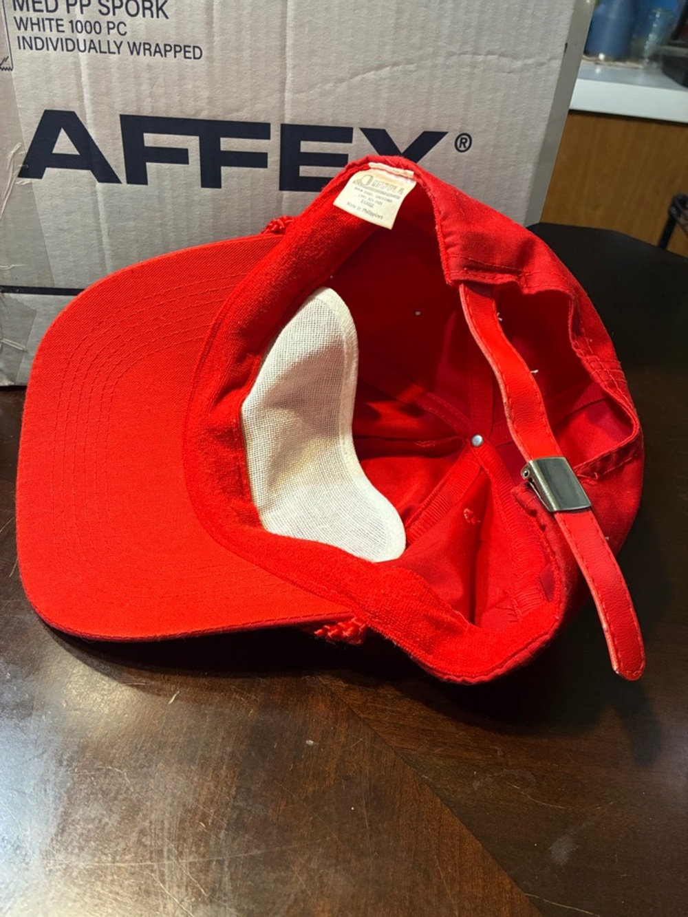 AFF Red WCS Embroidered Rope-Trim Cap - Picture 9 of 11